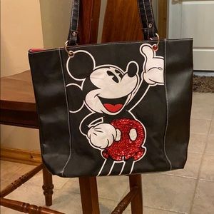 Sequin Mickey Mouse tote.